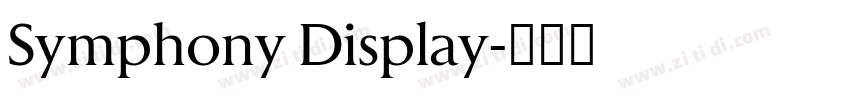 Symphony Display字体转换